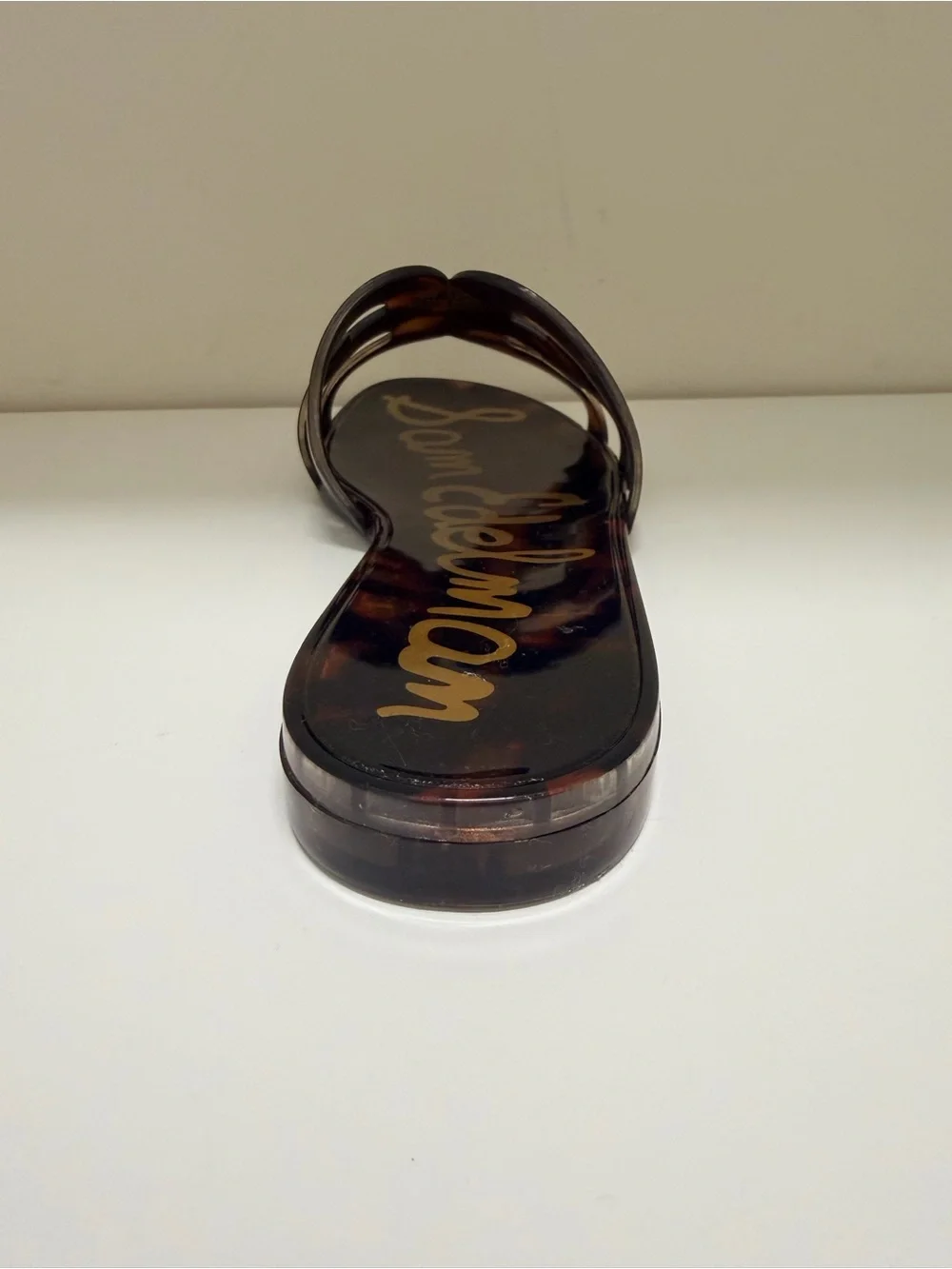 Sam Edelman Bay Tortoise Jelly Slide Sandal preppy beach vacation Size 8